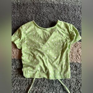 Tie back cropped top